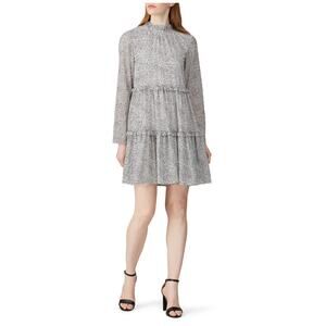 Ted Baker Phenia Black and white printed chiffon Dress